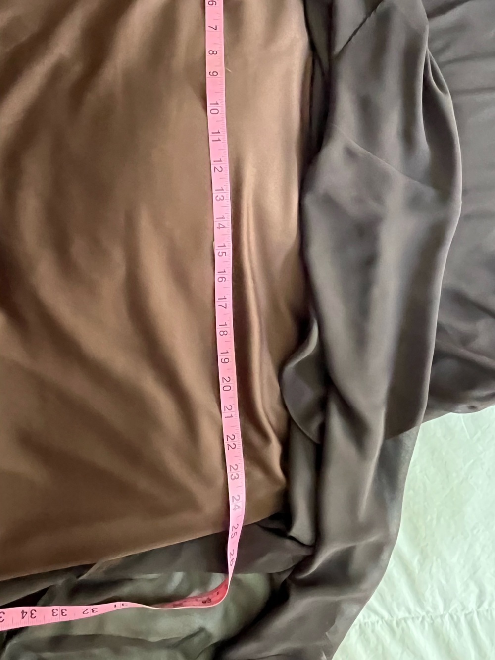 David's Bridal Brown Long Sleeve Beaded Evening Gown - Picture 13 of 14